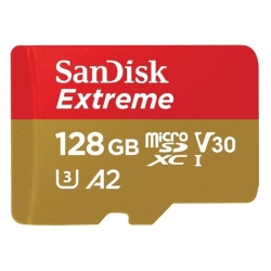 SanDisk karta pamięci 128GB microSDXC Extreme UHS-I U3 160 / 90MB/s ActionCam + adapter-22810