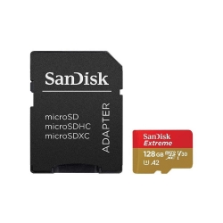 SanDisk karta pamięci 128GB microSDXC Extreme UHS-I U3 160 / 90MB/s ActionCam + adapter