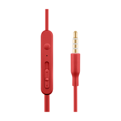 Acme Europe słuchawki przewodowe HE21R dokanałowe z mikrofonem czerwone-29169