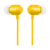 Acme Europe słuchawki przewodowe HE21Y dokanałowe żółte z mikrofonem-29162