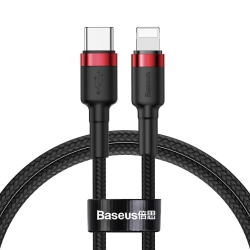 Baseus kabel Cafule PD USB-C - Lightning 1,0 m czerwono-czarny 18W