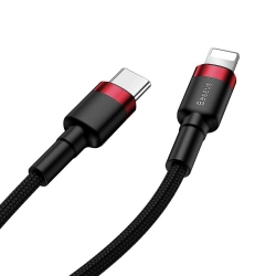 Baseus kabel Cafule PD USB-C - Lightning 1,0 m czerwono-czarny 18W-29303