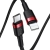 Baseus kabel Cafule PD USB-C - Lightning 1,0 m czerwono-czarny 18W-29302