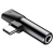 Baseus adapter L41 USB-C do USB-C - jack 3,5 mm czarny-29808