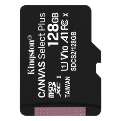 Kingston karta pamięci 128GB microSDHC Canvas Select Plus kl. 10 UHS-I 100 MB/s