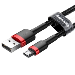 Baseus kabel Cafule USB - microUSB 2,0 m 1,5A czarno-czerwony-50809