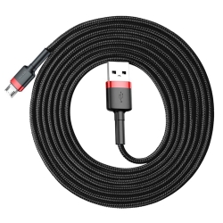 Baseus kabel Cafule USB - microUSB 2,0 m 1,5A czarno-czerwony-50811