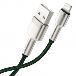 Baseus kabel Cafule Metal USB - Lightning 2,4A 2,0 m zielony-52741