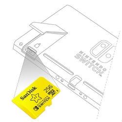 SanDisk karta pamięci 256GB microSDXC Nintendo Switch V30 UHS-I U3 100 / 90 MB/s-70708