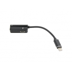 adapter / przejściówka audio do Apple Lightning do Mini Jack 3.5 mm (black)-9114